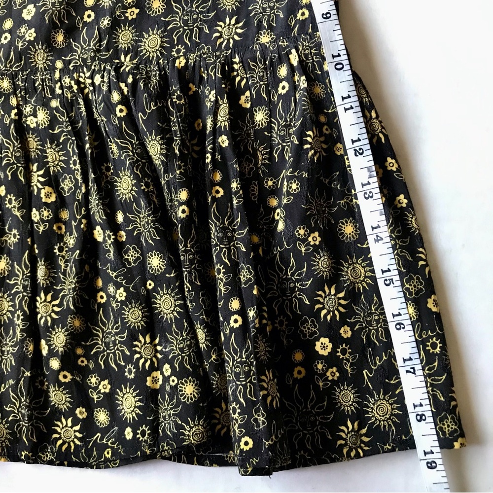 SANDRO WOMENS NOIR GRIS CERISE FLORAL-PRINT WOVEN MINI SKIRT‎ SMALL BLACK - Picture 11 of 11